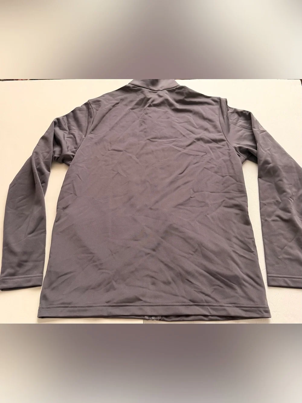 Adidas Mens Medium Gray Full Zip Track Jacket Performance Athletic Brand New